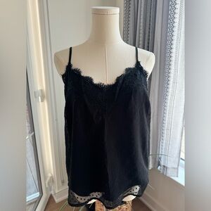 Abercrombie and Fitch Black Lace Tank Top